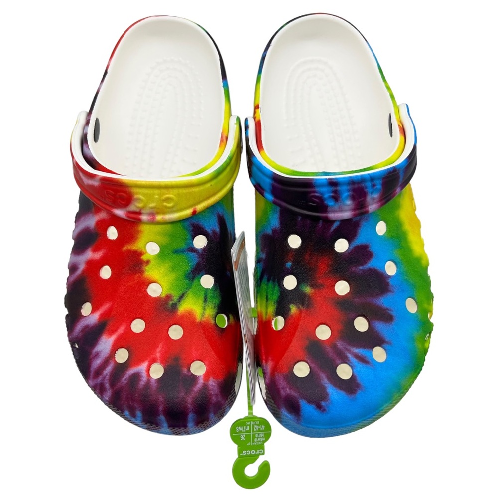 New CROCS Baya Tie Dye Clogs M 9 W 11 42 43